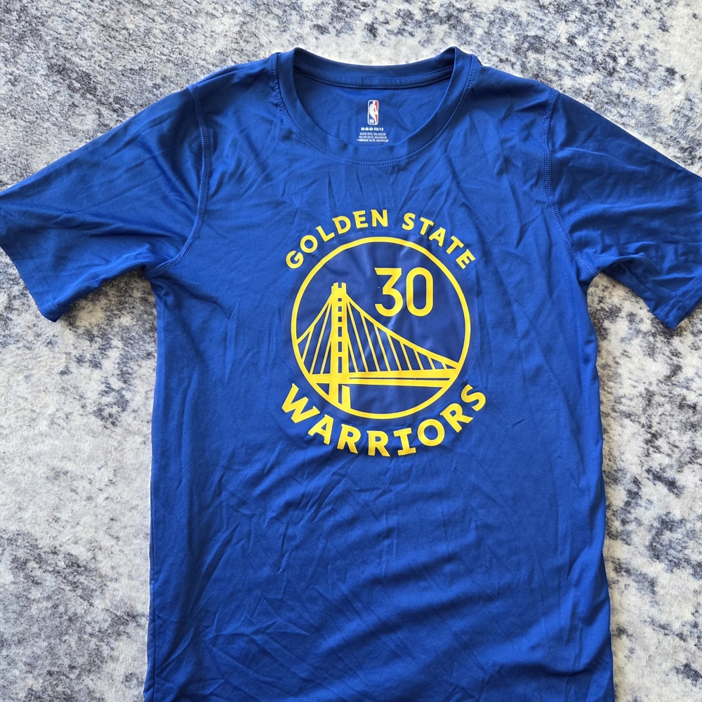 NBA Golden State Warriors Blue and Yellow Tee